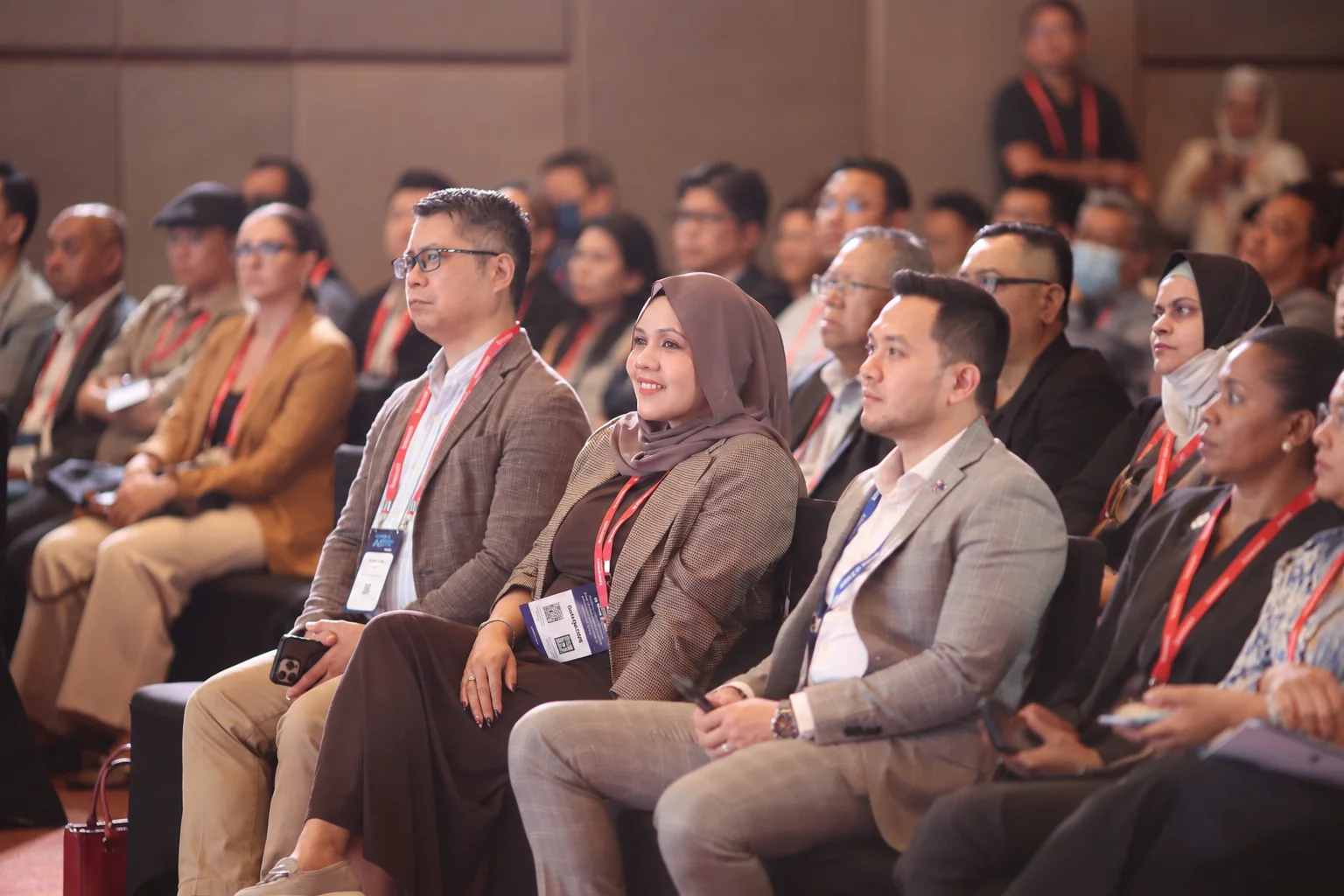 Speakers on stage at World AI Show Indonesia
